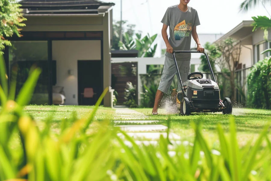 best rated battery lawn mower